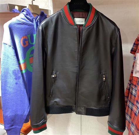 xxl gucci jacket|Gucci leather jacket price.